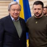 UN Photo/Vitalii Ukhov UN-Generalsekretär António Guterres hat die Ukraine in weniger als einem Jahr dreimal besucht.