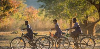 #Cycling4SDGs – Bicycles help communities thrive Kids on Buffalo bikes - WBR Cycling4SDGs