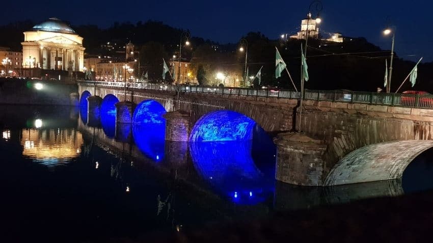 Bridge over the River Po, Turin, Italy