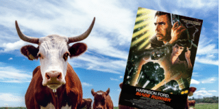 blade runner film with cows