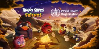 WHO and Angry Birds Mental Health Day poster
