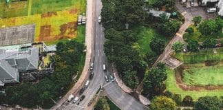 Highway seen from above