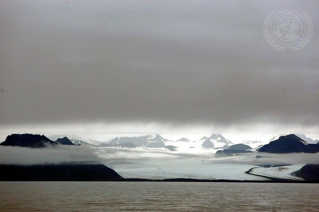 View of Ny-Ålesund, Svalbard Archipelago