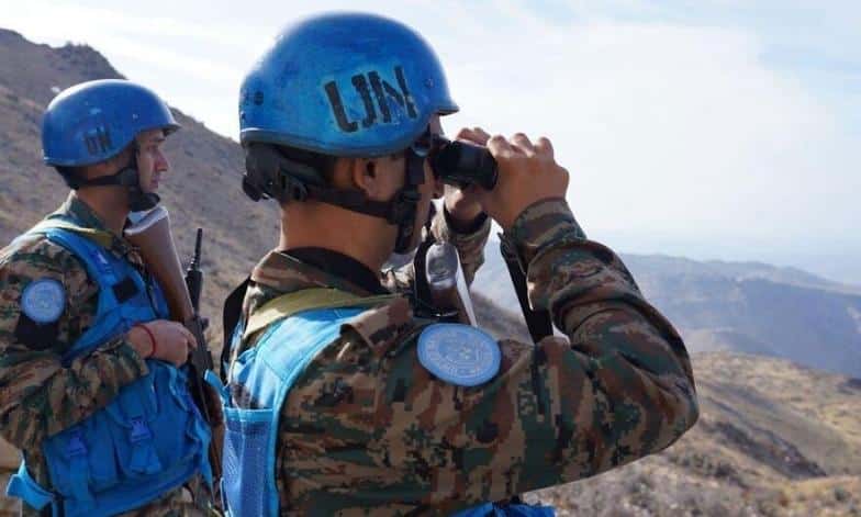 © UNIFIL | UNIFIL peacekeepers on patrol along the Blue Line in southern Lebanon.