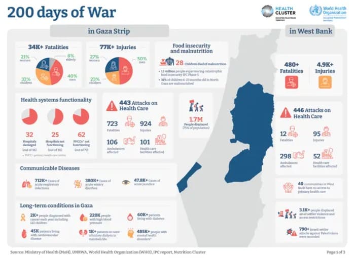 200 days of War – Health Cluster Overview (WHO)