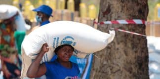 Nandimba IDP resettlement site, Mueda, Mozambique WFP’s food distributions to Beneficiaries. WFP / Ricardo Franco