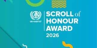 2026 Scroll of Honour Award written on a blue background
