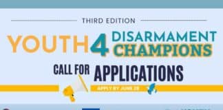 Youth4Disarmament champions promotional banner