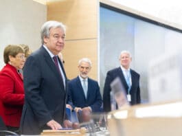 El Secretario General António Guterres asiste a la apertura del la 43ª sesión ordinaria del Consejo de Derechos Humanos.
