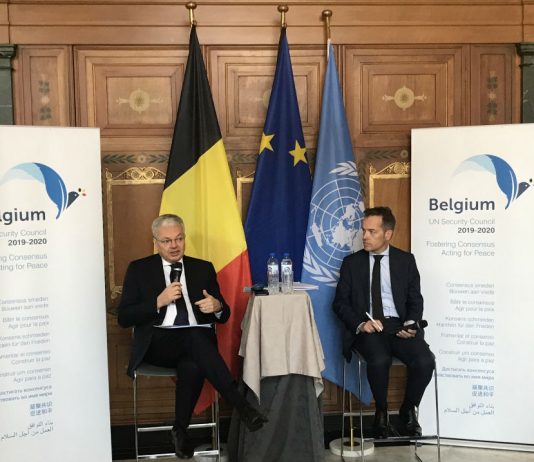 Conférence de presse : La Belgique au Conseil de sécurité de l’ONU avec Didier Reynders
