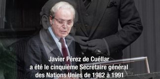 Javier Pérez de Cuéllar, ancien Secrétaire général de l’ONU, s’est éteint