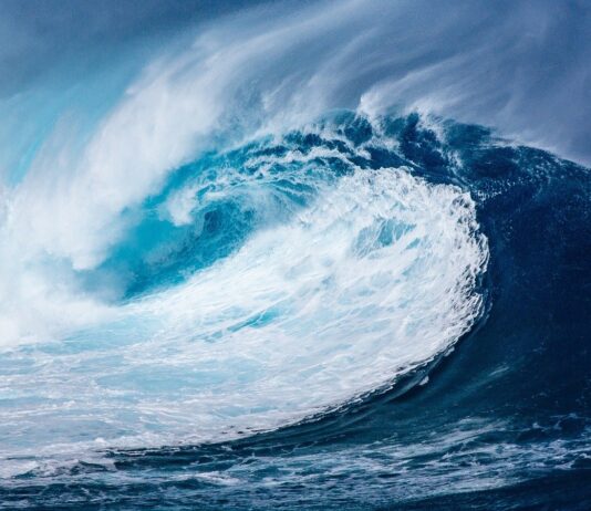 L’Océan : régulateur de la météo et victime des changements climatiques Vague d'un océan agitée