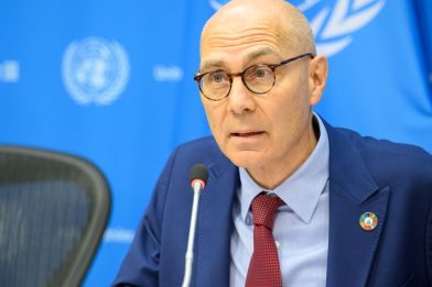 Itävaltalainen lakimies Volker Türk on toiminut Yhdistyneiden kansakuntien ihmisoikeusvaltuutettuna syksystä 2022 lähtien. Kuva: UN Photo/Loey Felipe