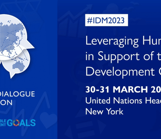 locandina dell'evento Dialogo internazionale sulle migrazioni (International Dialogue on Migration - IDM) 2023 dell'OIM