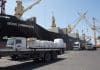 The MV Brave Commander berthed in Hodeidah port in Yemen carrying Ukrainian wheat flour milled in Turkiye