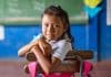 Una bambina frequenta le lezioni nella zona montuosa e impoverita di Jinotega, in Nicaragua.