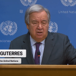 Antonio Guterres sollecita alla pace in Medio Oriente