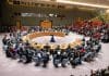 Un'ampia panoramica della riunione del Consiglio di Sicurezza.