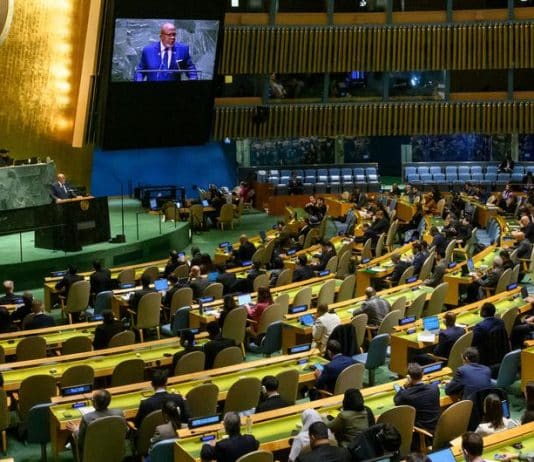 Un'ampia veduta della decima Sessione speciale d'emergenza dell'Assemblea generale, che si è riunita l'ultima volta il 12 dicembre 2023.
