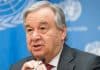 Guterres parla al microfono