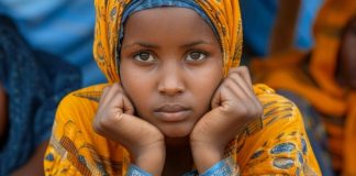 Una ragazza della Mauritania