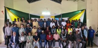 Cerimonia di inaugurazione di un impianto di recupero dei materiali (MRF) nell'insediamento di Korogocho, nell'ambito del progetto Waste Wise Nairobi – Korogocho Chapter, finanziato dall' Italia e implementato da UN HABITAT in collaborazione con AVSI Kenya, Miss Koch Kenya e Nairobi City County