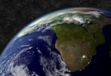 Image of the African continent from from space