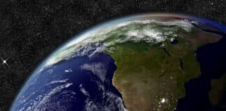Image of the African continent from from space