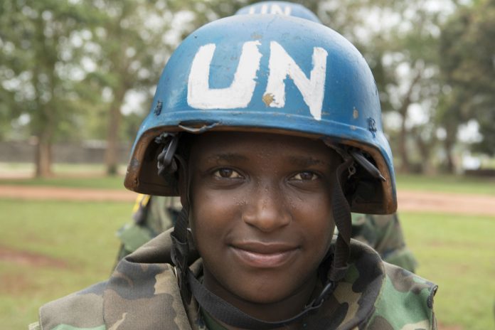 MINUSCA Peacekeepers Patrol PK5 Neighbourhood in Bangui, CAR MINUSCA Peacekeepers Patrol PK5 Neighbourhood in Bangui, CAR UN Photo/Eskinder Debebe