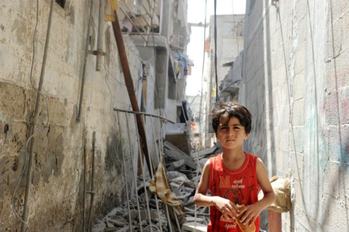 Criança na Palestina