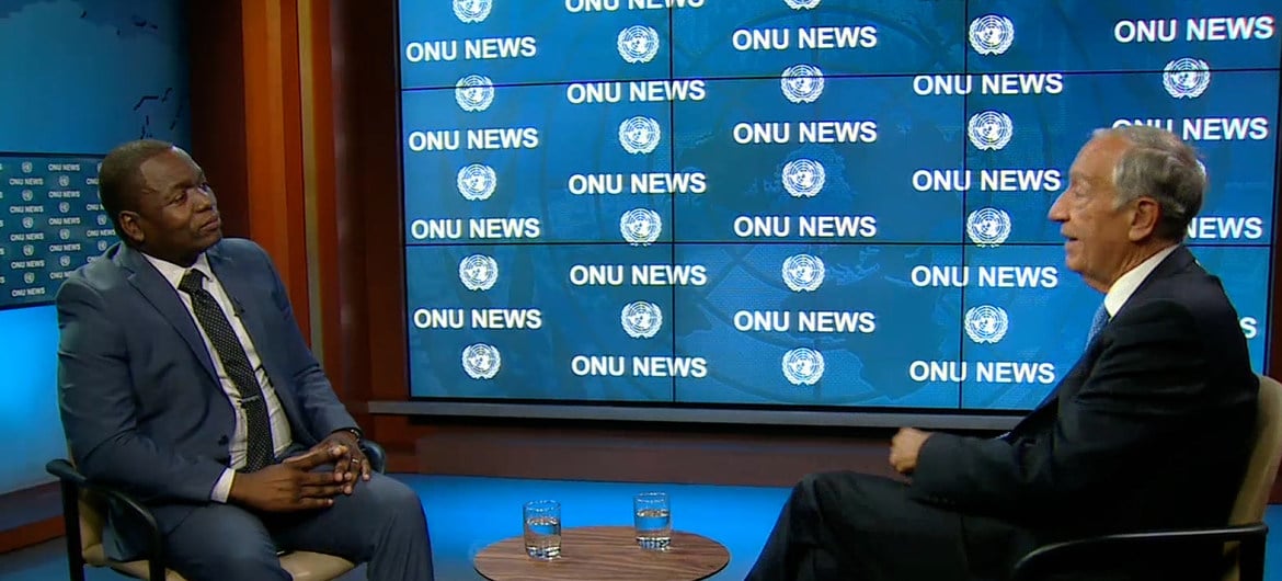 Marcelo Rebelo de Sousa falou à ONU News após participar da cerimônia da eleição do segundo mandato de Guterres