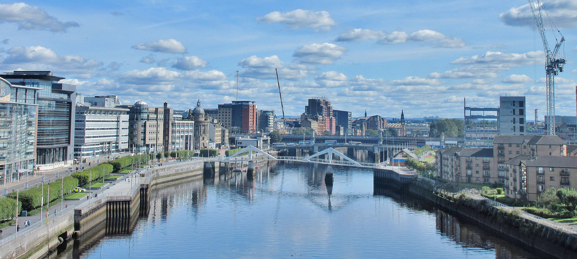 A cidade de Glasgow preparava-se para acolher mais de 30000 delegados na COP26.
