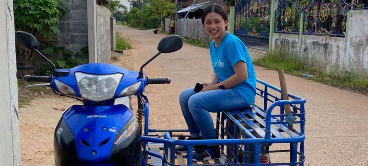 Voluntário do Unicef na Tailândia