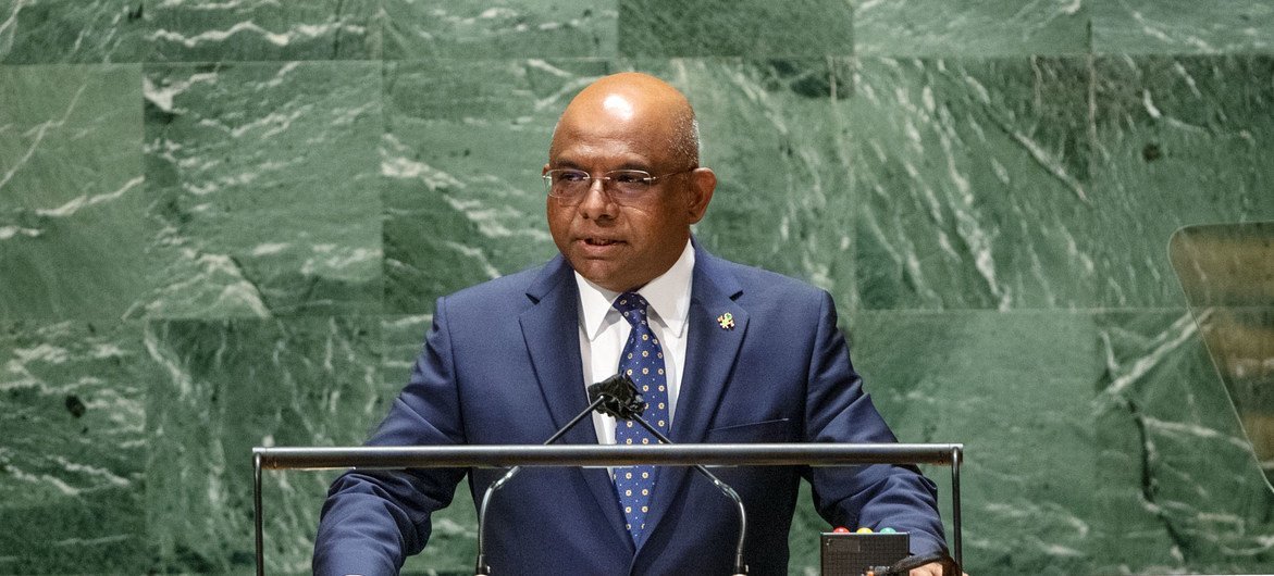 Presidente da 76ª Sessão da Assembleia Geral das Nações Unidas, Abdulla Shahid