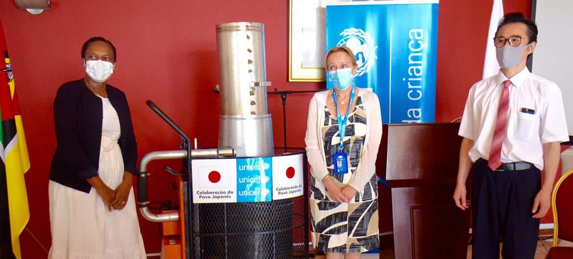 Luísa Panguene, Maria Luisa Fornara e o embaixador do Japão, KIMURA Hajime
