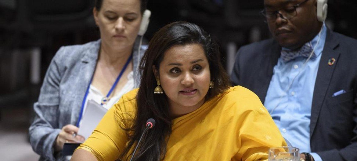 A enviada especial da Juventude, Jayathma&nbsp;Wrickmanayake
