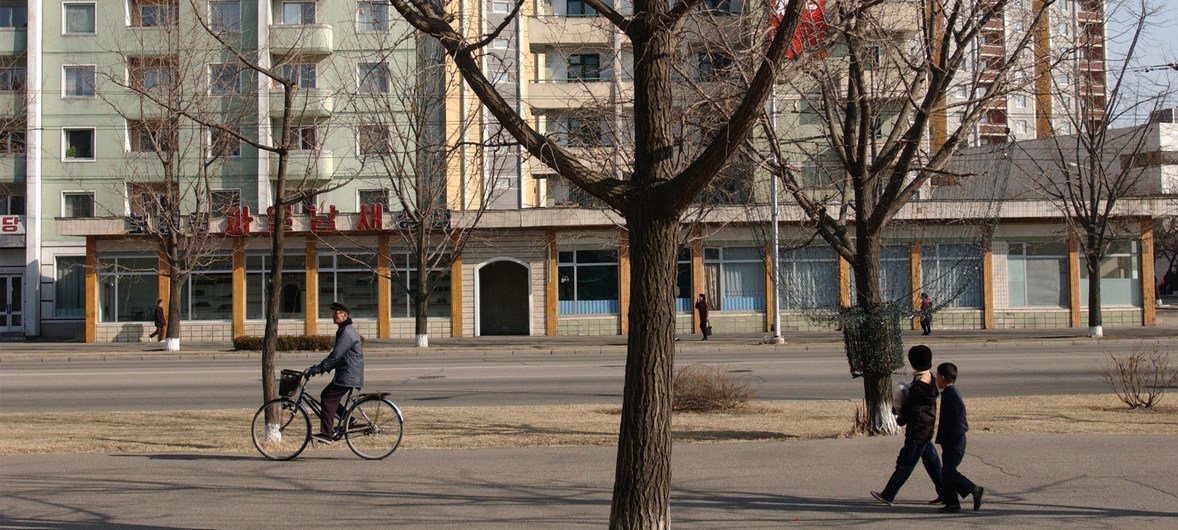 Pyongyang, capital da Coreia do Norte. 