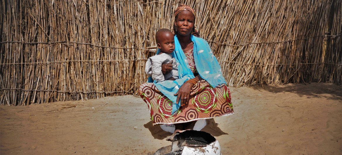  Amarcia é uma das 1,5 milhões de pessoas que foram deslocadas no Níger devido ao conflito na região central do Sahel